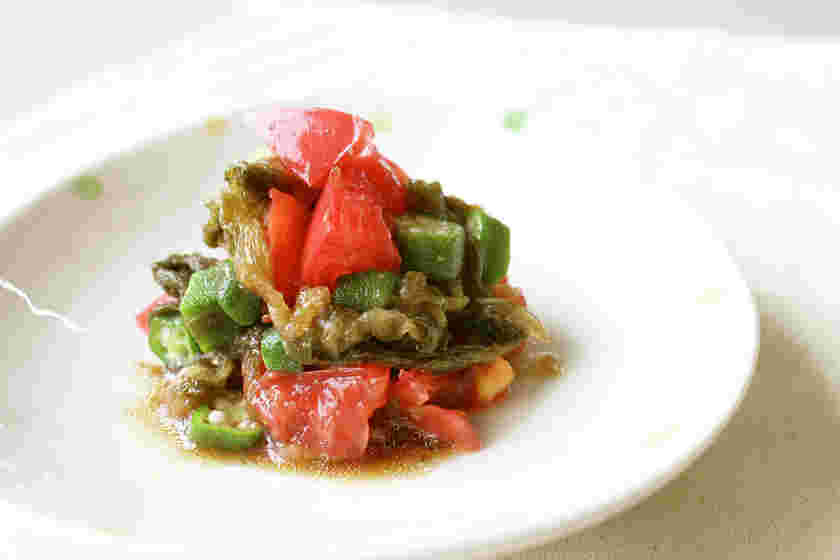 おぼろ昆布と野菜のサラダ