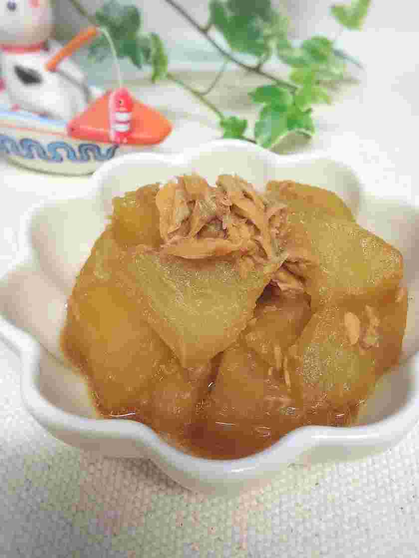 大根とツナ缶のシンプルな煮物