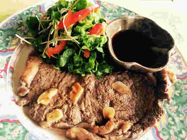 レモンわさび醤油ステーキ