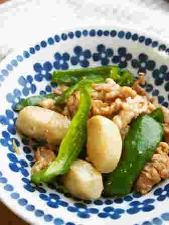 豚肉と里芋のオイスター炒め