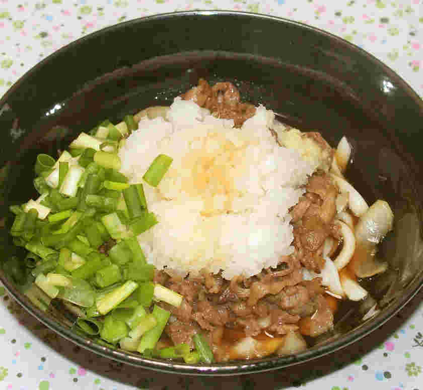 鬼おろし肉ぶっかけうどん