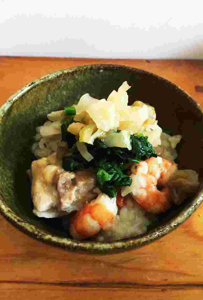 炊飯器で作る海鮮中華のおかゆ