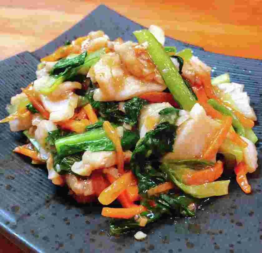 簡単魚料理タラのピリ辛野菜蒸し