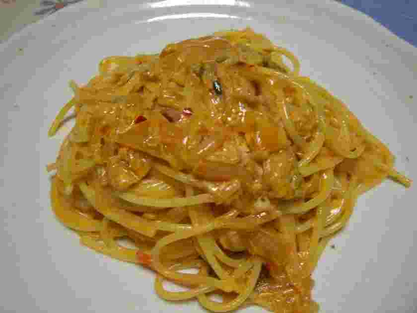クリームキムチパスタ
