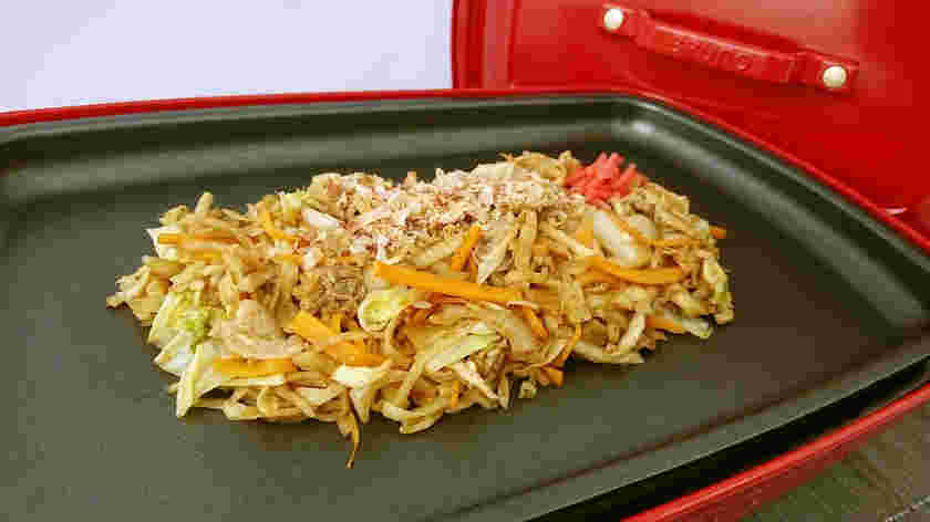 大根とキャベツの焼きそば風