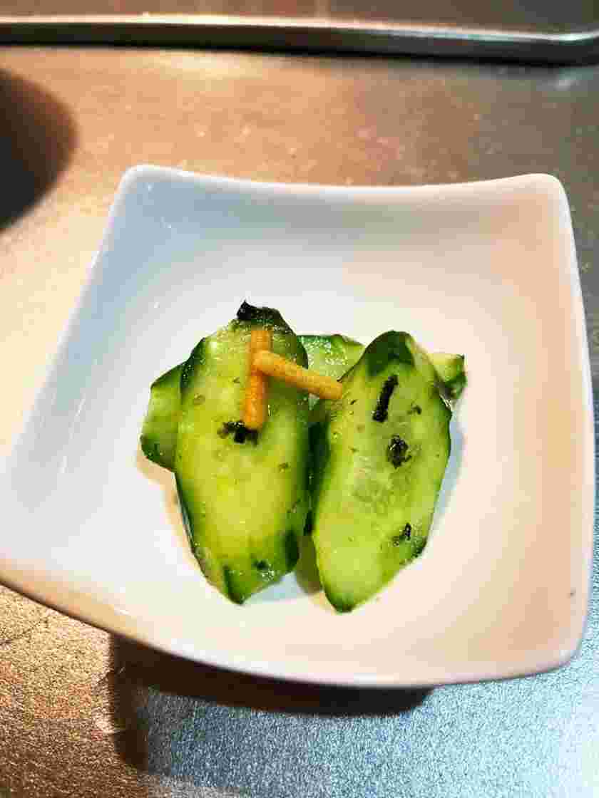 お茶漬けの素で作ったきゅうりの漬物