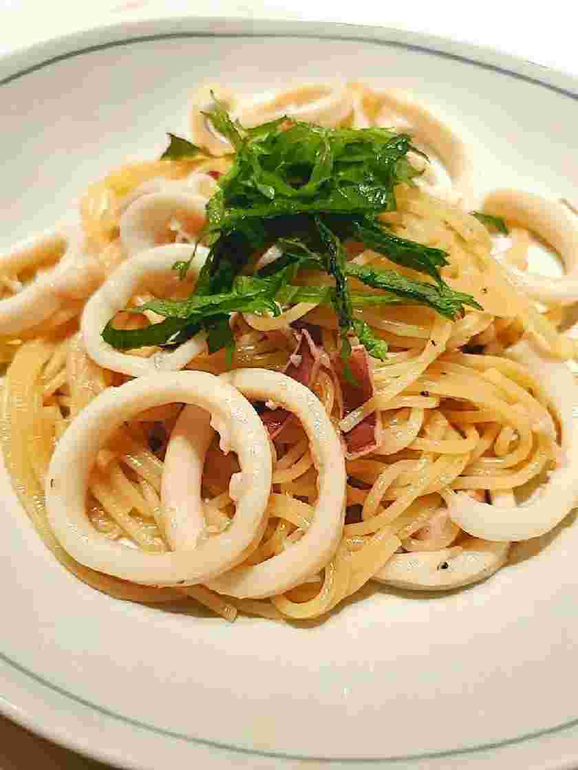 イカの和風パスタ