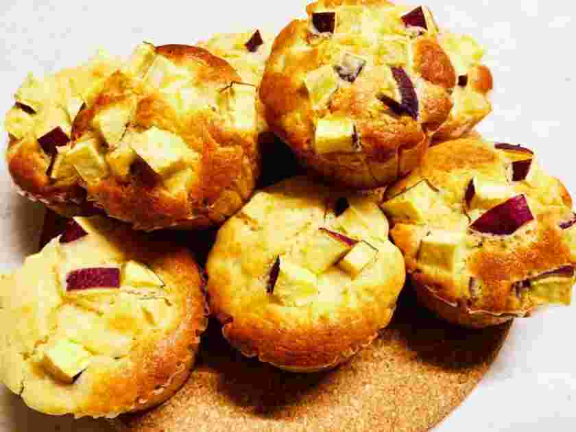 さつまいもとホットケーキミックスを使ったマフィン