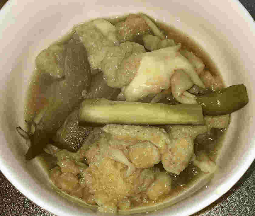 茄子と舞茸と南関あげのさっと煮