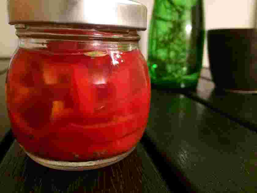 カラーピーマンのリンゴ酢ピクルス