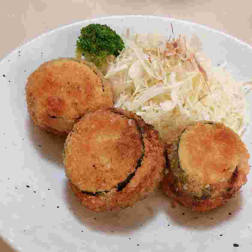 ズッキーニのはさみ揚げ