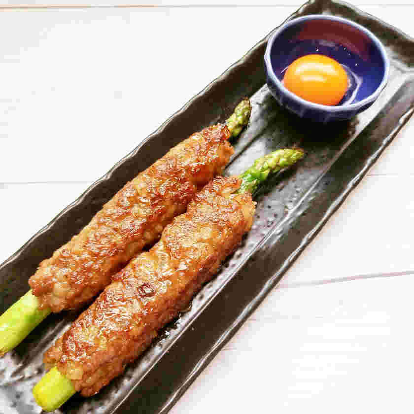 アスパラのつくね巻き