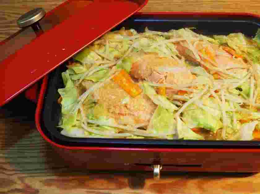 ブルーノで作る鮭のちゃんちゃん焼き