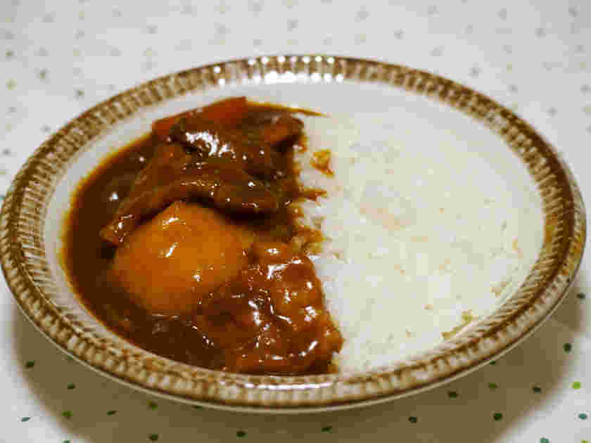 豚バラ肉のカレー