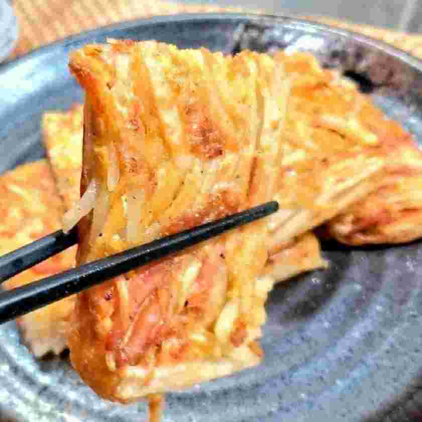 じゃがいもとソーセージの中華風ガレット