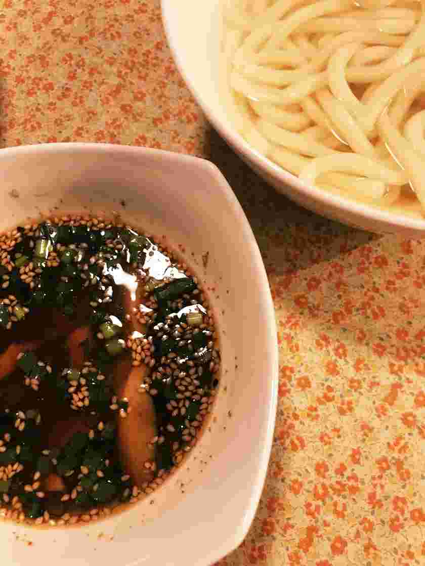 めんつゆを使った鶏釜揚げうどん