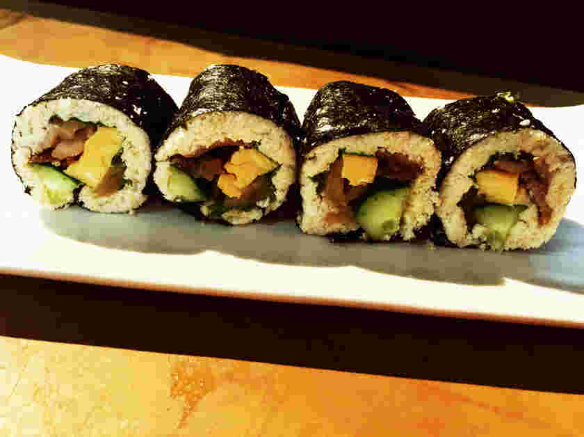 糖質制限中の主食におすすめのおからで巻き寿司