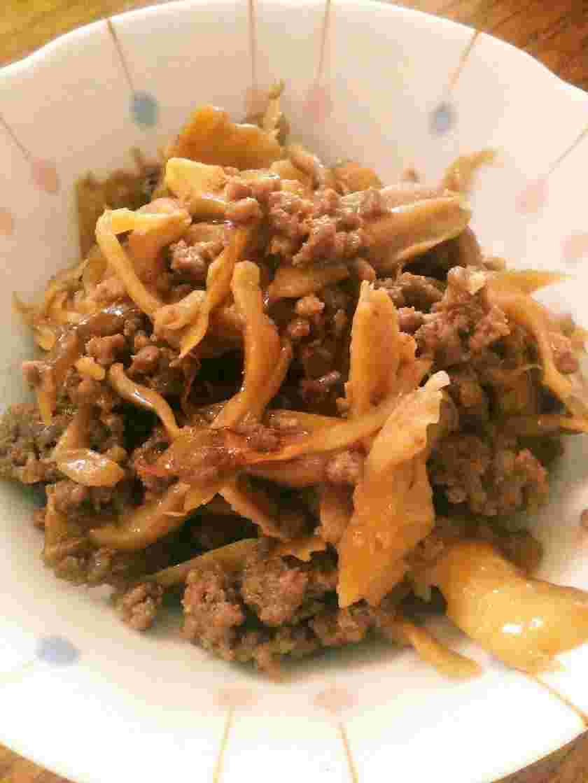 合いびき肉で作るおかず舞茸