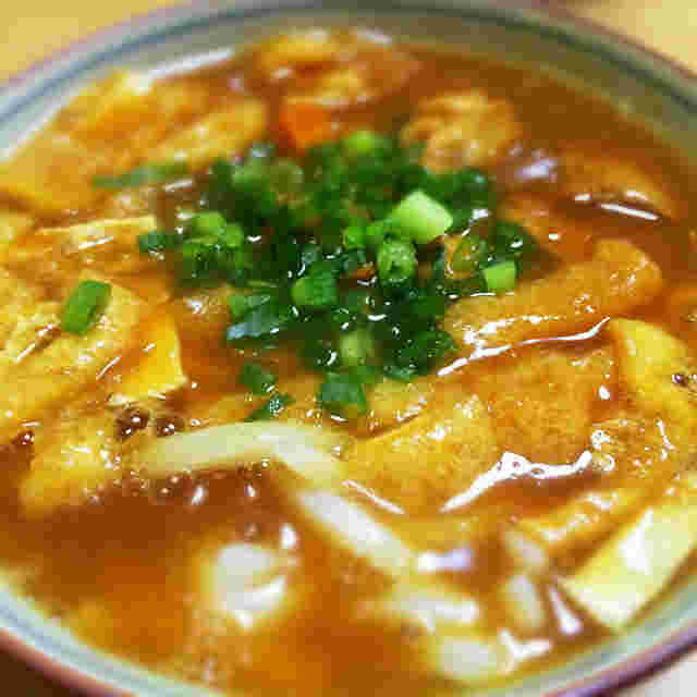 温かいカレーうどん