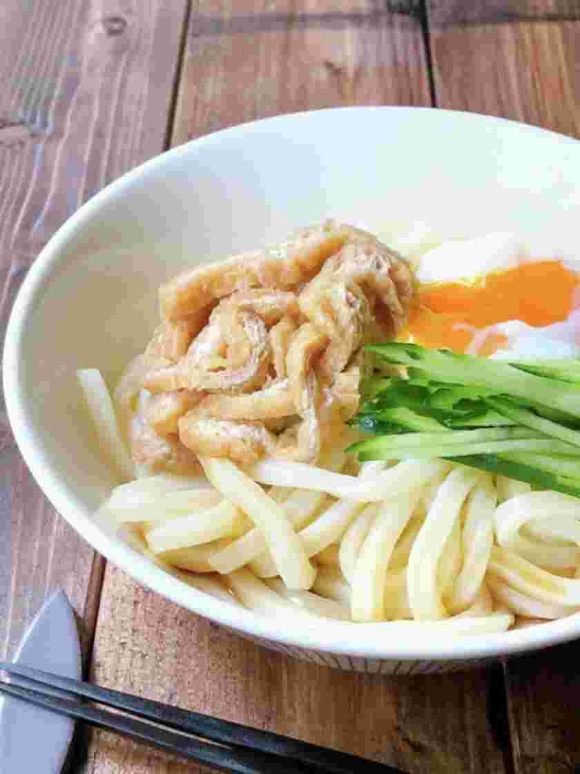 簡単に作れる冷やしきつねうどん
