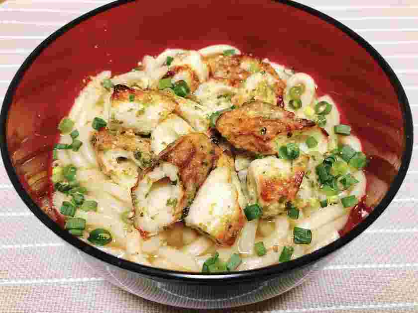 ちくわの磯辺揚げ風で簡単温うどん