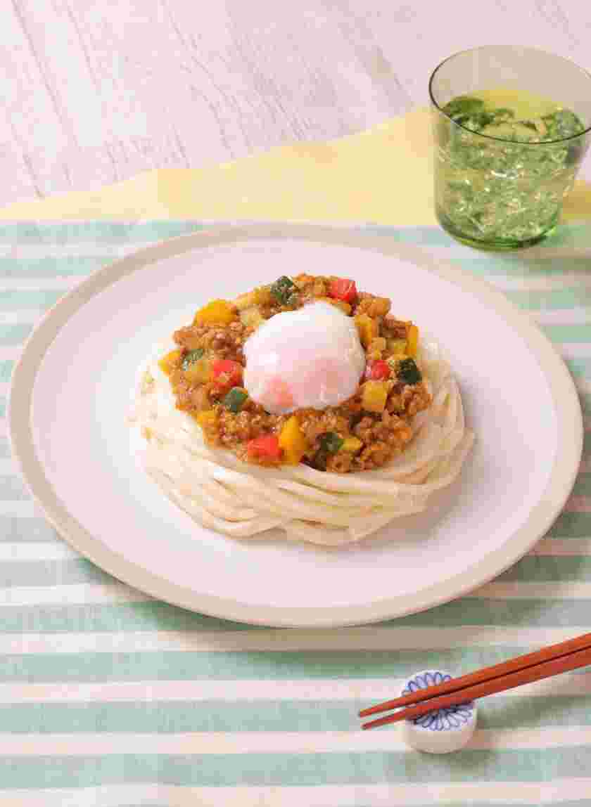 簡単に作れるキャロットキーマうどん