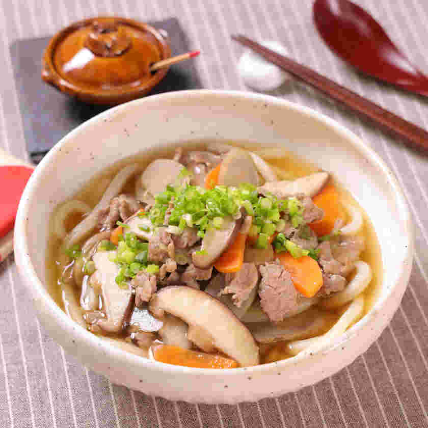 簡単に作れる温かいけんちんうどん