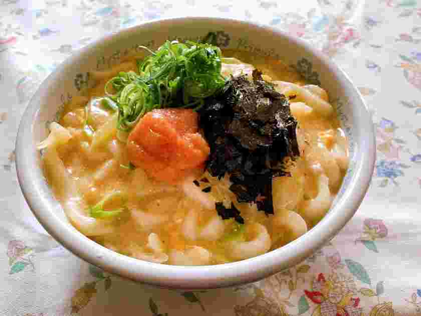 簡単に作れる煮込みあんかけ明太子うどん