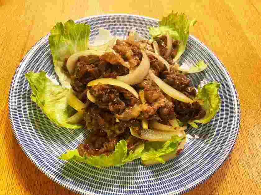 ゆず塩の牛肉炒め