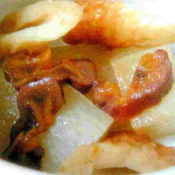 西条柿の干し柿を使った煮物