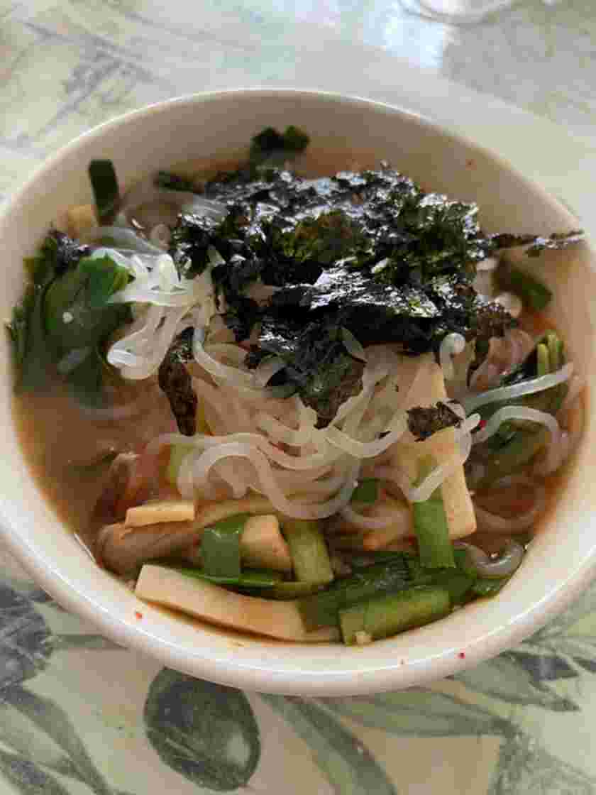 糸こんにゃくで作ったキムチラーメン