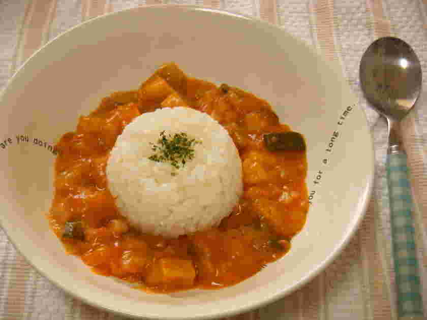 ラタトゥイユをアレンジして作ったハヤシライス