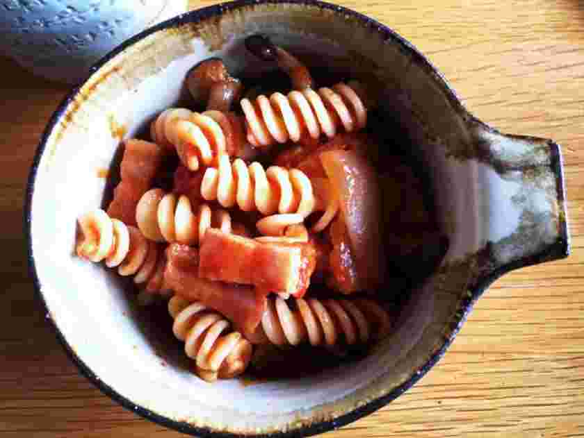 ラタトゥイユをアレンジしたショートパスタのトマト煮