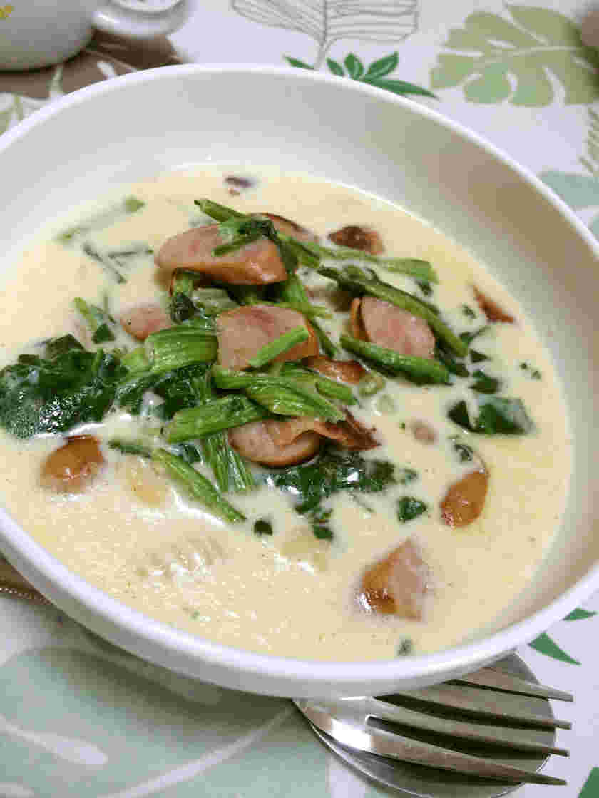 糖質オフの豆乳スープ