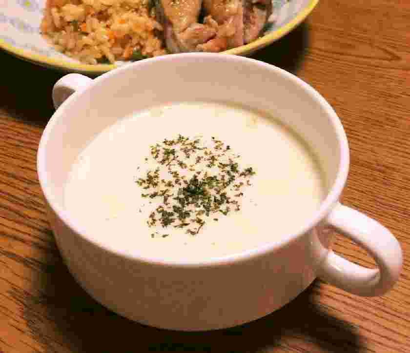 生クリームのコーンスープ