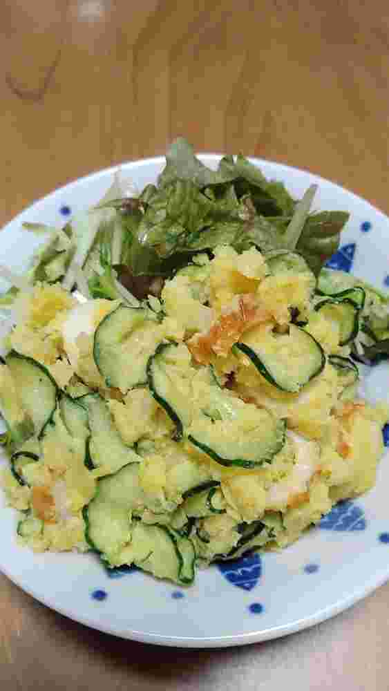 ちくわを使ったカレー風味ポテトサラダ