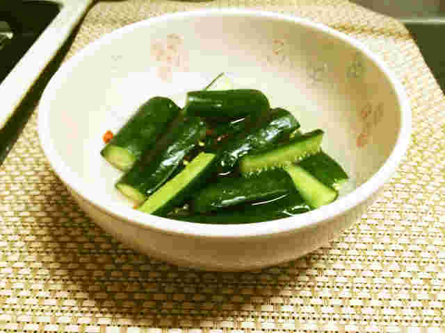 ゆずれもん風味の冷やしきゅうり