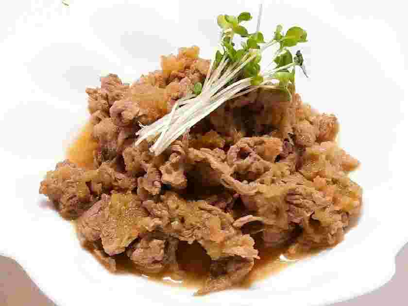 牛肉のおろしポン酢炒め