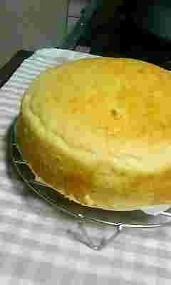 ホットケーキミックスで作る卵なしスポンジケーキ