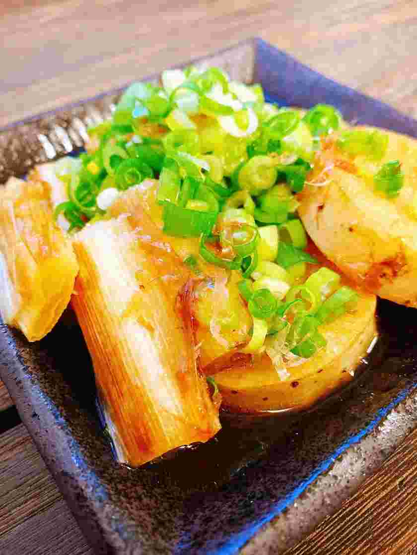 山芋と長ネギの焼きびたし