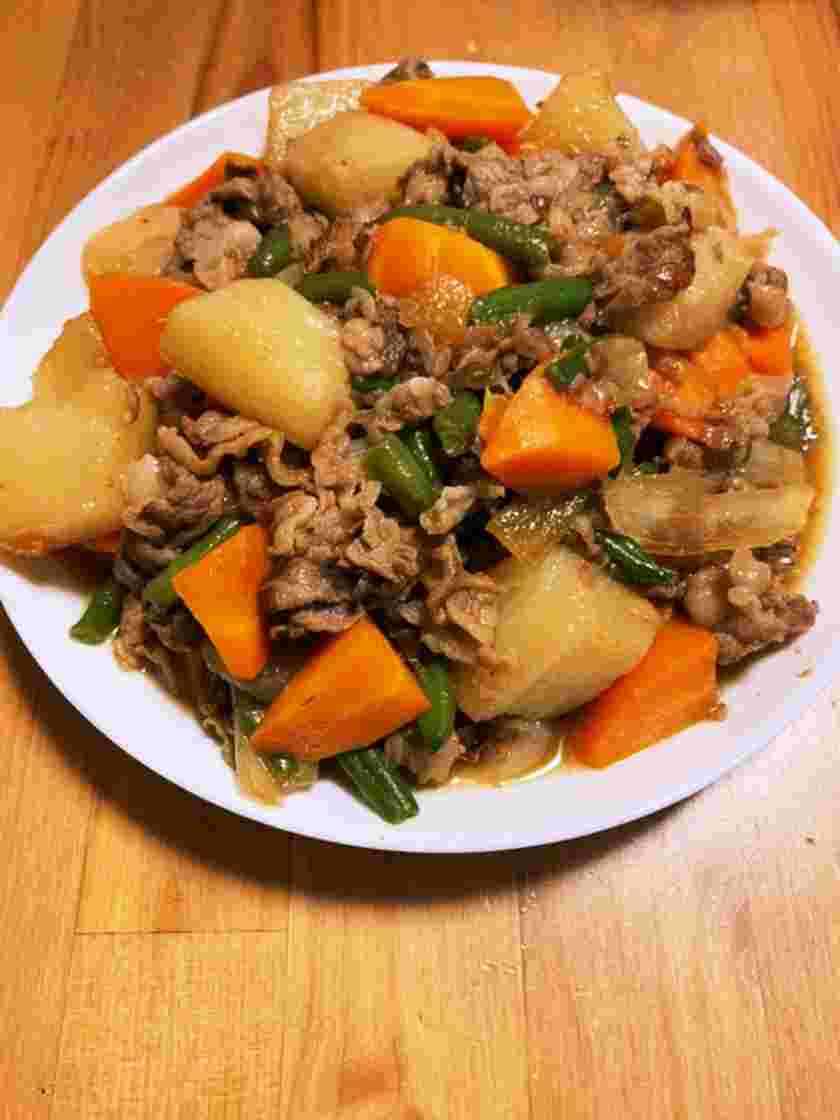 山芋の肉じゃが