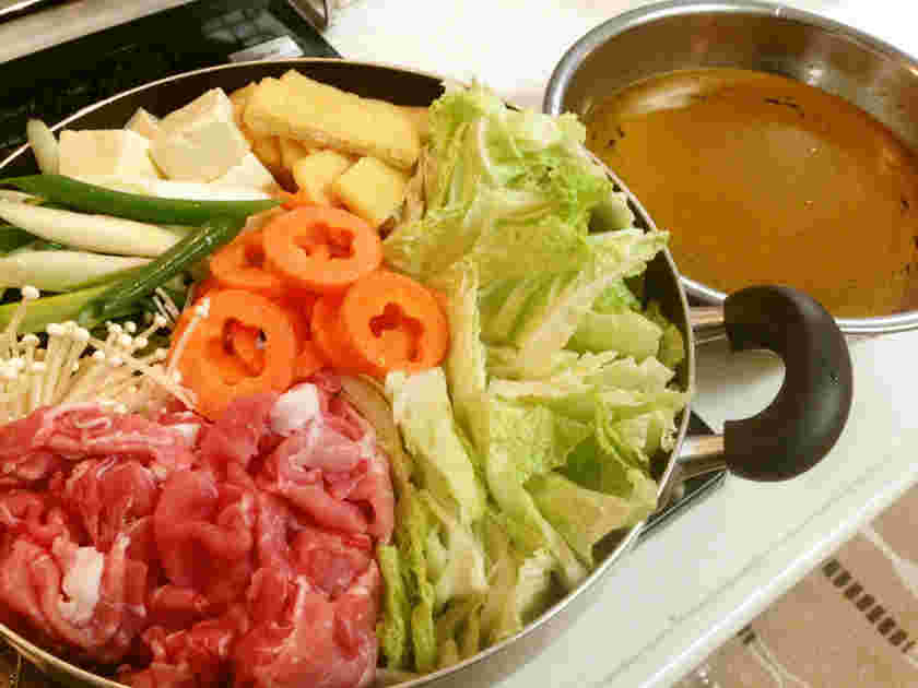 和風あっさりカレー鍋つゆ