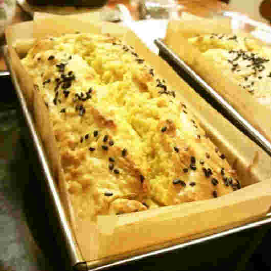 さつまいもとクリ－ムチーズのパウンドケーキ