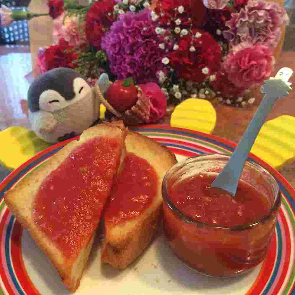 レンジで作るトマトジャム