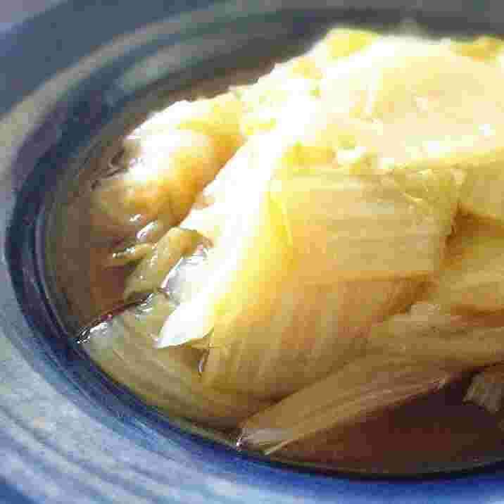 白菜だけの煮浸し