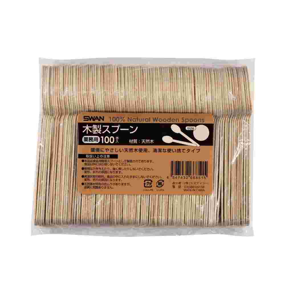 使い捨てタイプの木のスプーン