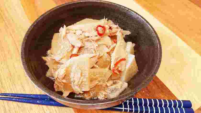 レンジで作る大根とシーチキンの煮物