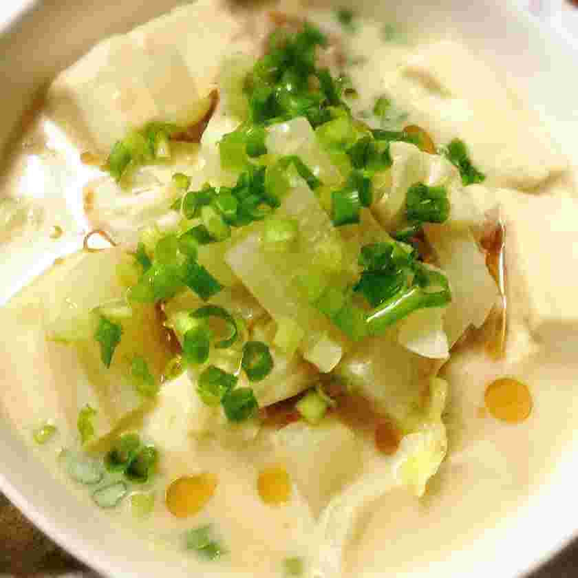 豆乳鍋のしめに作ったラーメン