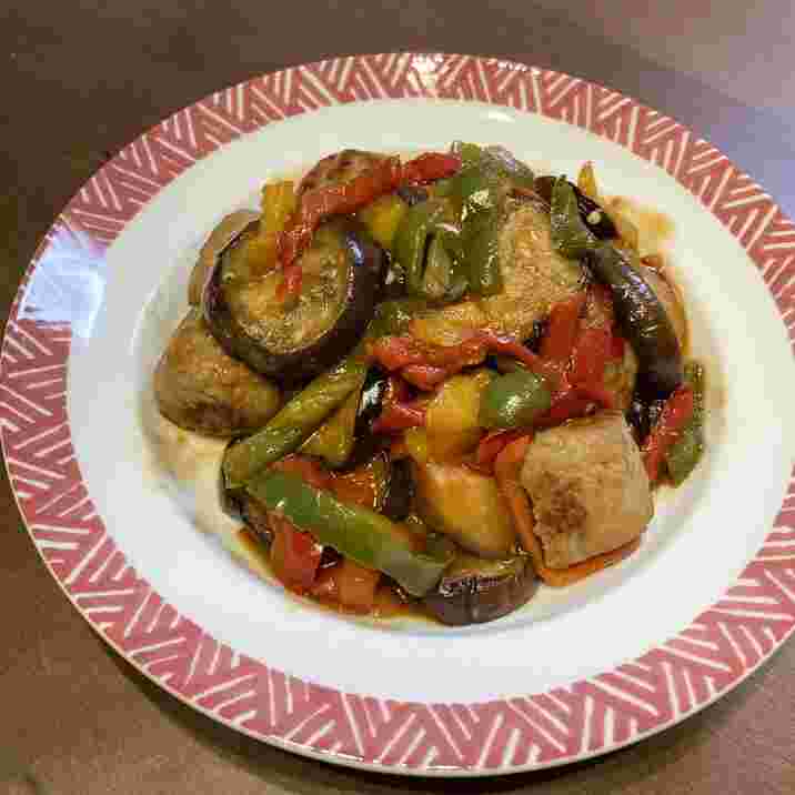 豚肉のケイジャンソース炒め