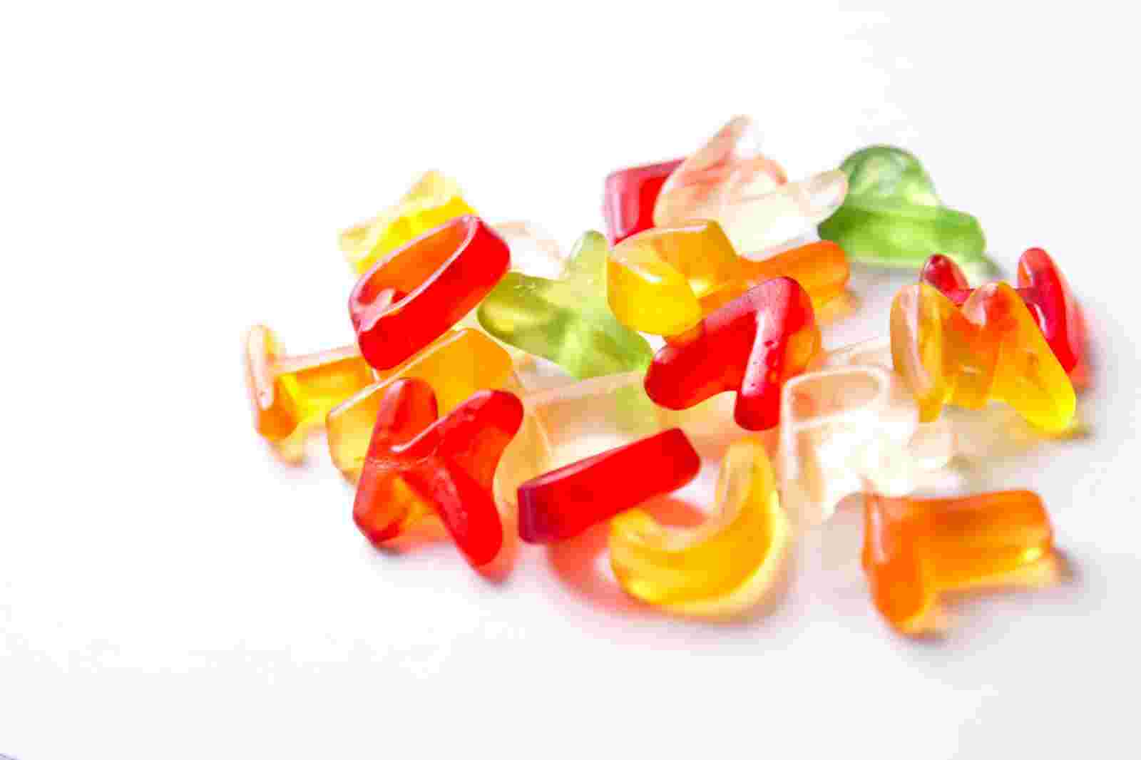 食紅を使ったグミ